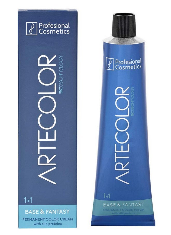 بروفشنال كوزماتيكس كريم تلوين الشعر Artecolor من Professional Cosmetics، 7.77 أشقر متوسط بنفسجي مكثف، 120 جم  - Image 1