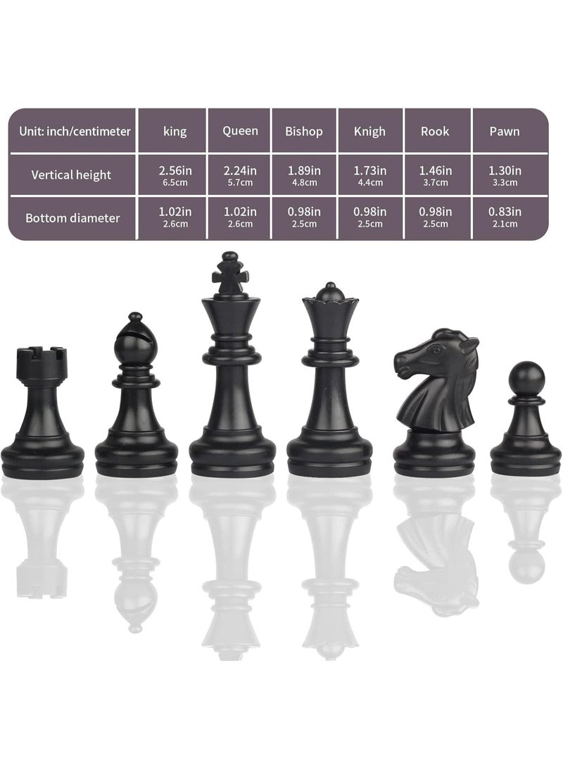 ميتوي 3 في 1 المحمولة للطي مجلس لعبة المغناطيسي السفر الشطرنج لعبة الداما لعبة الطاولة مجموعة للأطفال والكبار - Image 4