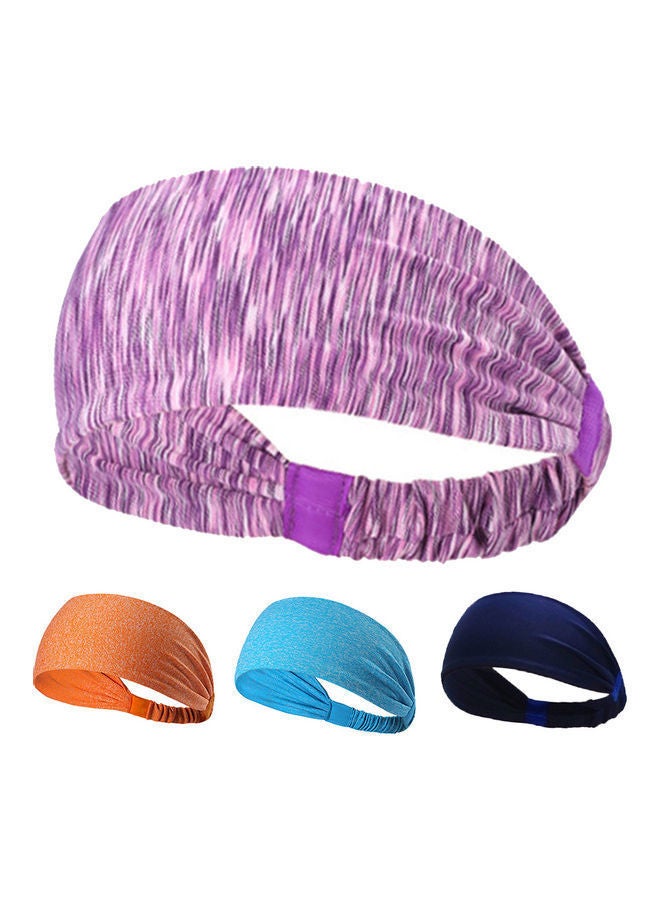 NIBEMINENT Unisex Elastic Stretch Sweat Absorbent Yoga Running Hair Band Sports Headband  - Image 2