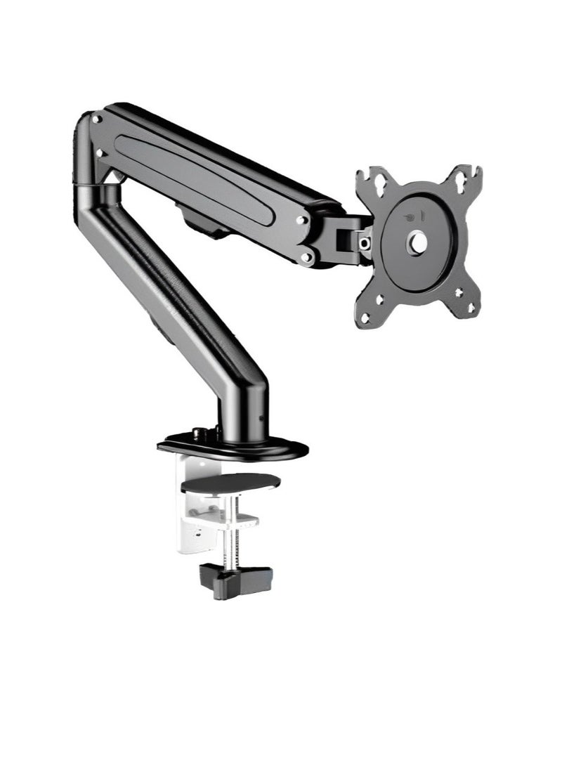 fujistar - FS-SDB-ROBO-733 Single Monitor Articulating Arm Desk Mount for 14"-26" Screens, Full Motion Adjustment with 360° Rotation and Pneumatic Lift for Ergonomic Viewing - Image 1