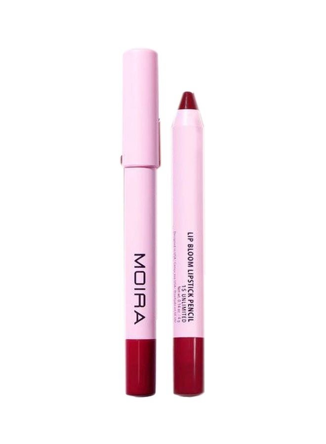 moira Lip Bloom Lipstick Pencil (015, Unlimited) - Image 1