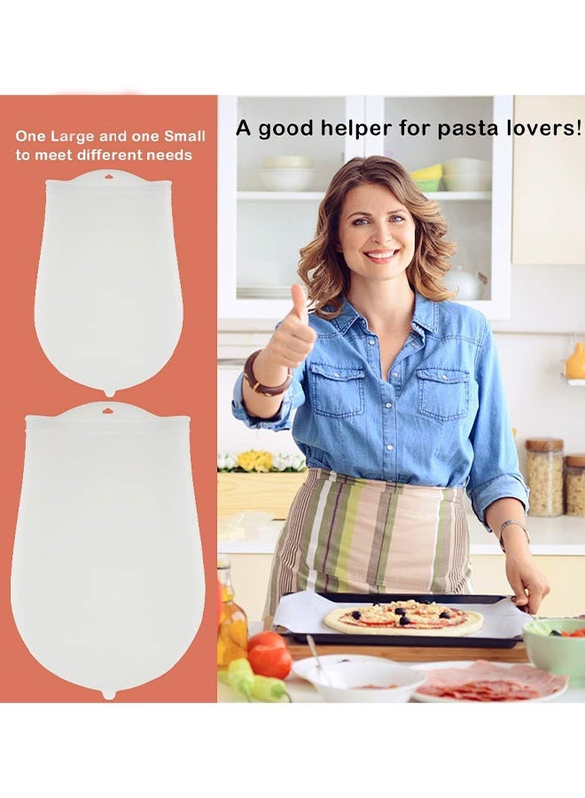 KANGLI 2 Pcs Silicone Dough Kneading Bag,  Large Flour Mixing Bag , Reusable Non-Stick Kneading Bag for Bread Pastry Pizza, Multifunctional Dough Bag for Restaurant Kitchen and Home Baking, 10×14 inch， 8×12inch - Image 2