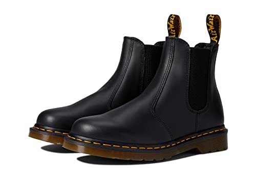 Dr Martens حذاء تشيلسي 2976 من دكتور مارتنز للرجال والنساء، جلد نابا أسود، 7 أمريكي نساء / 6 أمريكي رجال - Image 1