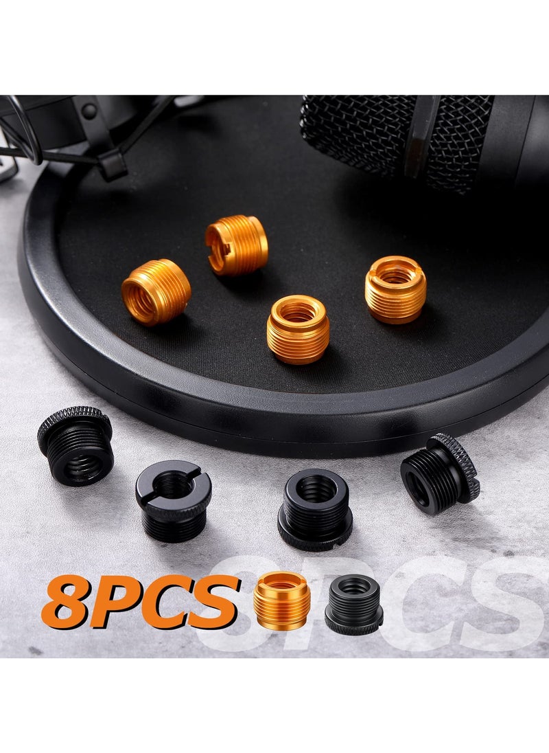 SYOSI 8 Pack Microphone Stand Adapter, 3/8 Female to 5/8 Male Microphone Thread Adapter, Microphone Screw Adapter, Microphone Stand Thread Adapter Set  - Image 3