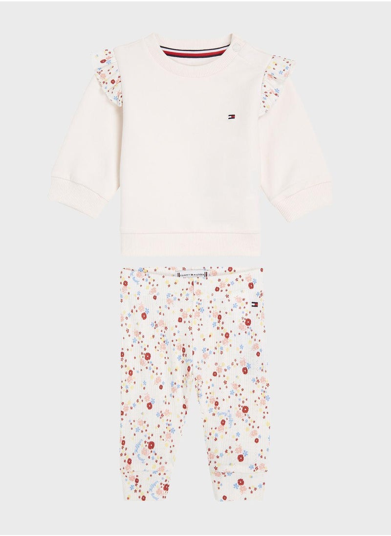 TOMMY HILFIGER Kids Floral Printed 2 Piece Set  - Image 1