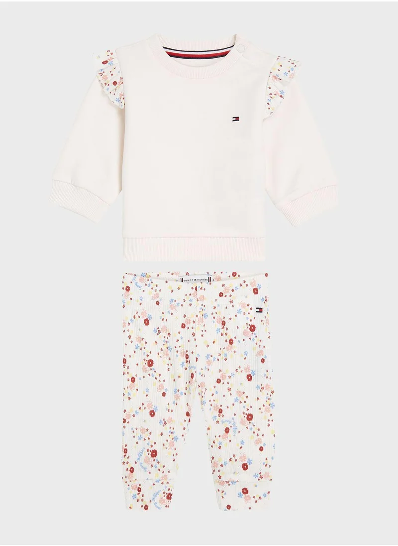 TOMMY HILFIGER Kids Floral Printed 2 Piece Set