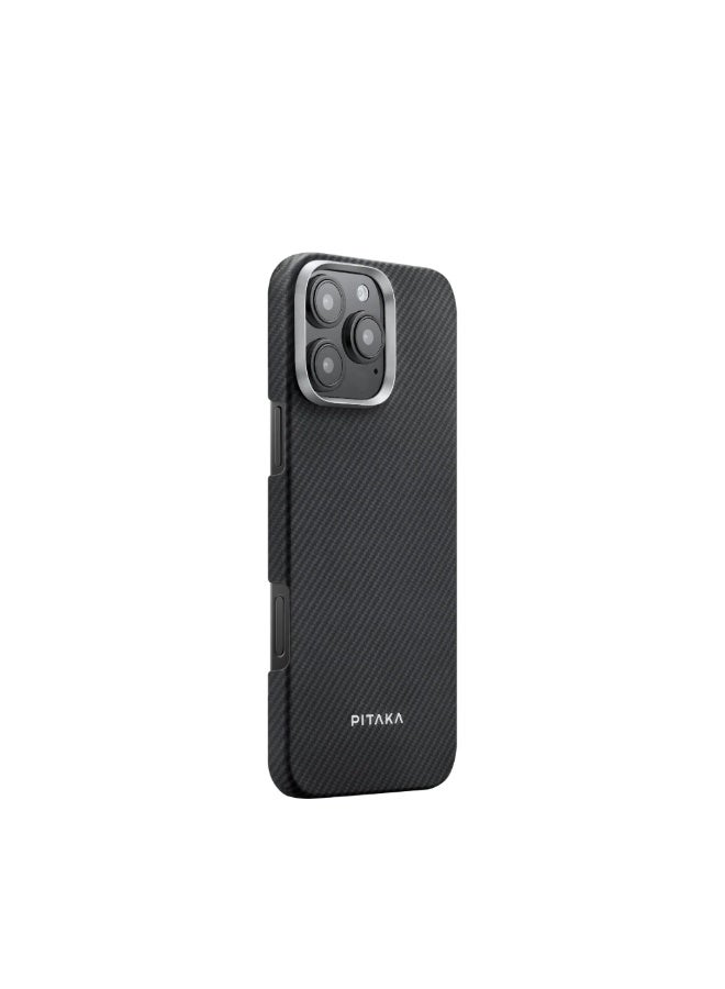 PITAKA iPhone 16 Pro Ultra-Slim Case 600D Black/Grey (Twill)
