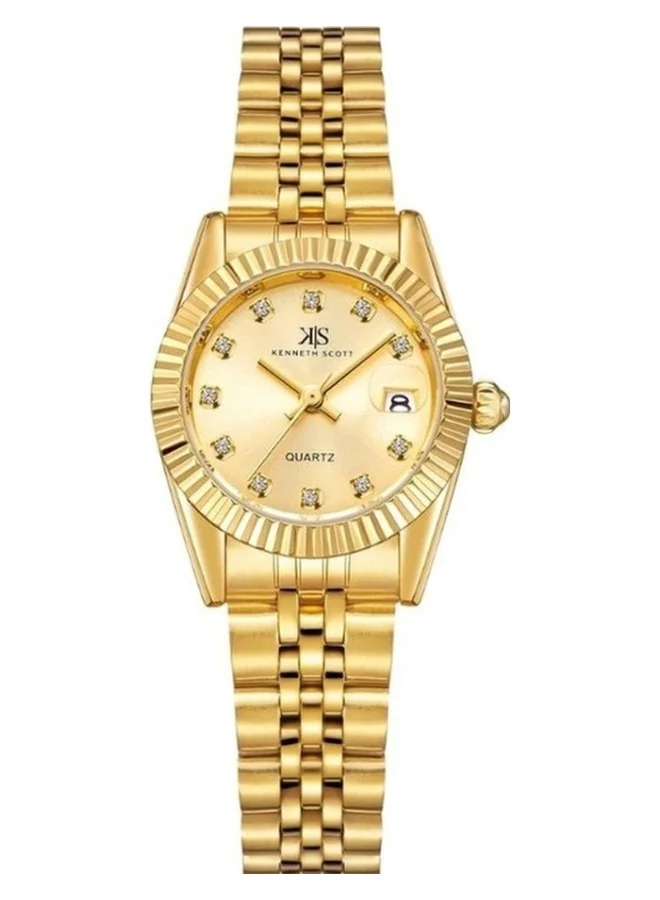 KENNETH SCOTT Stainless Steel Analog Watch K22536-GBGC - 26 mm