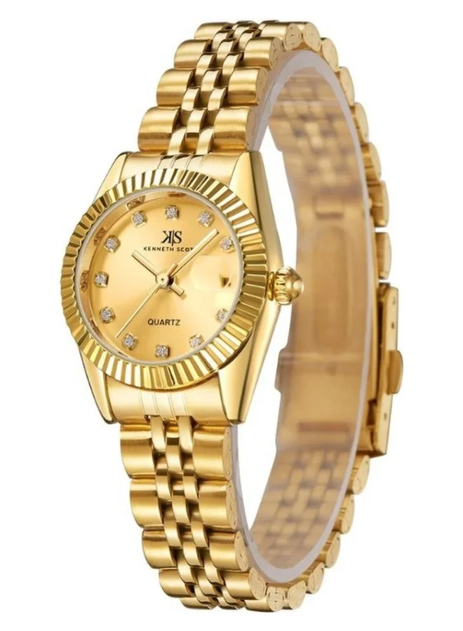 KENNETH SCOTT Stainless Steel Analog Watch K22536-GBGC - 26 mm