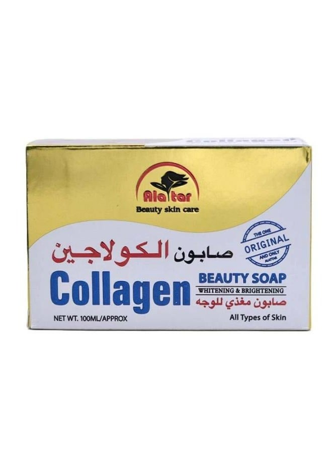 alattar Collagen Whitening And Brightening Soap 100 g 2 Pcs - Image 2