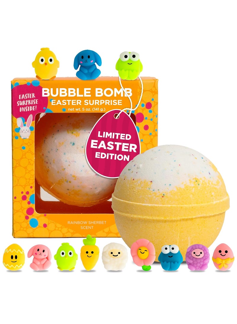 Two Sisters - Easter Bath Bomb for Kids with Surprise Squishy Toy Inside 1 Pack  Easter Basket Stuffers Releases Color  Bubbles Wont Stain Tub Moisturizing Large Bath Bomb for Girls  Boys by Two Sisters - Image 1