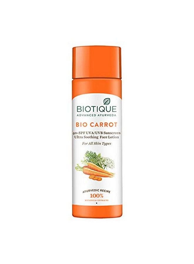 Biotique Face & Body Sun Lotion Spf 40 Carrot 120Ml - Image 4