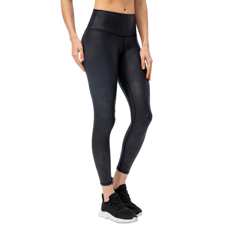 Women Yoga Leggings with Pocket Wide Waistband Workout Running Cycling Tight Sports Pants - Image 1
