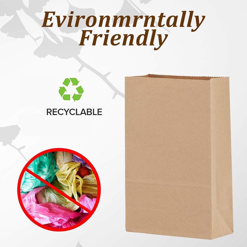 Mintboo Brown Paper Lunch Bags for Small Business (200 Count) - Image 3