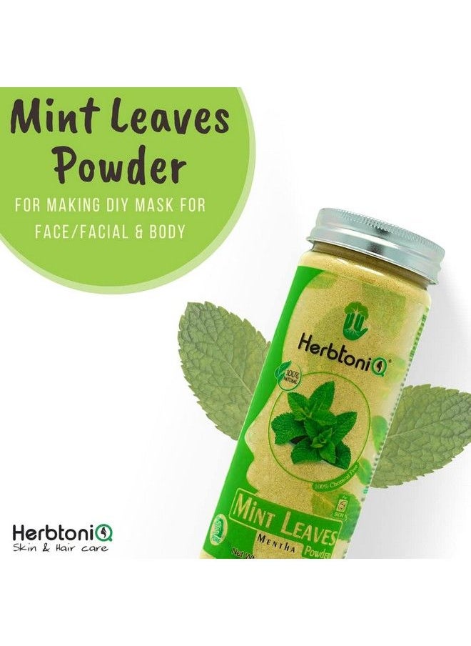 Herbtoniq - 100% Natural Mint Leaves Powder For Face Pack (Mentha) 150G - Image 1