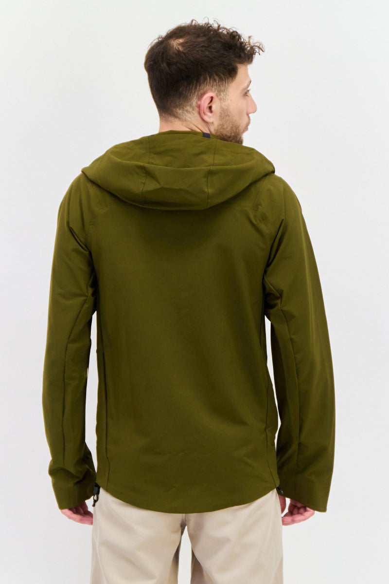 PUMA Men Sportswear Fit Long Sleeve Outdoor Hooded Jacket, Olive - Image 3