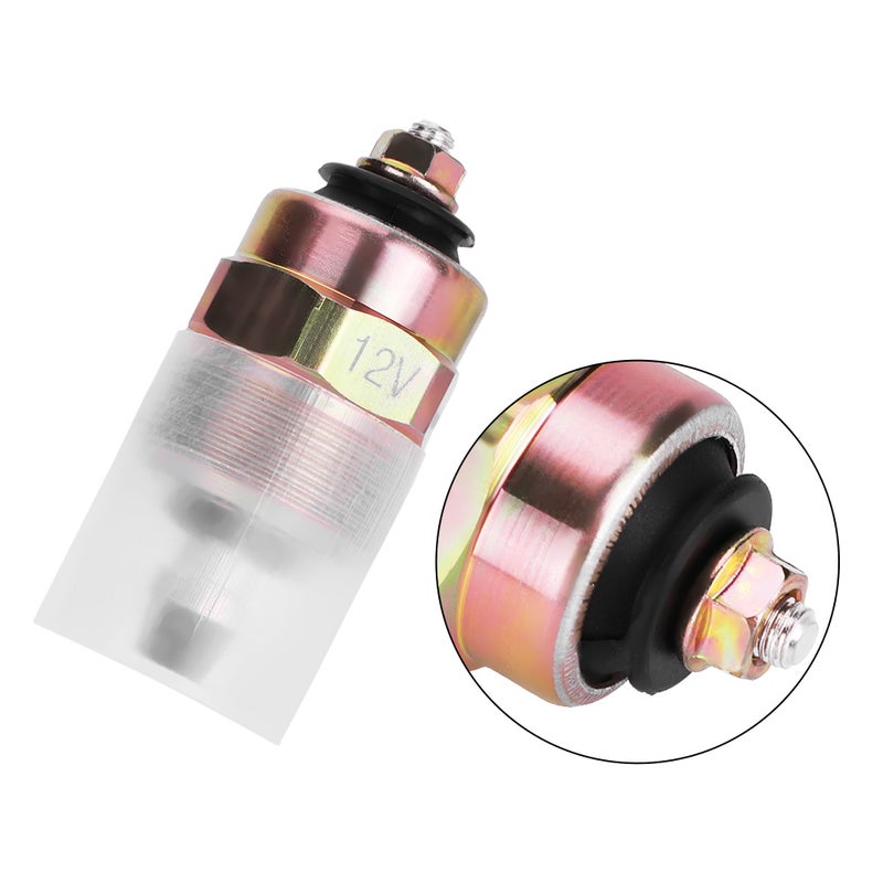 12V Fuel Shut Off Solenoid Switch - Automotive Grade Metal, Direct Replacement 0330001015 for Cummins Engine Dodge VE 5.9L - Image 4