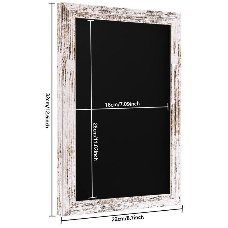 Umtiti Magnetic Surface Chalkboard, 8.7" * 12.6", Vintage White Wood Frameï¼ŒWall Black Board to Use at Home, Office, and Restaurant Signï¼ŒChalkboard-WH2232-US - Image 3