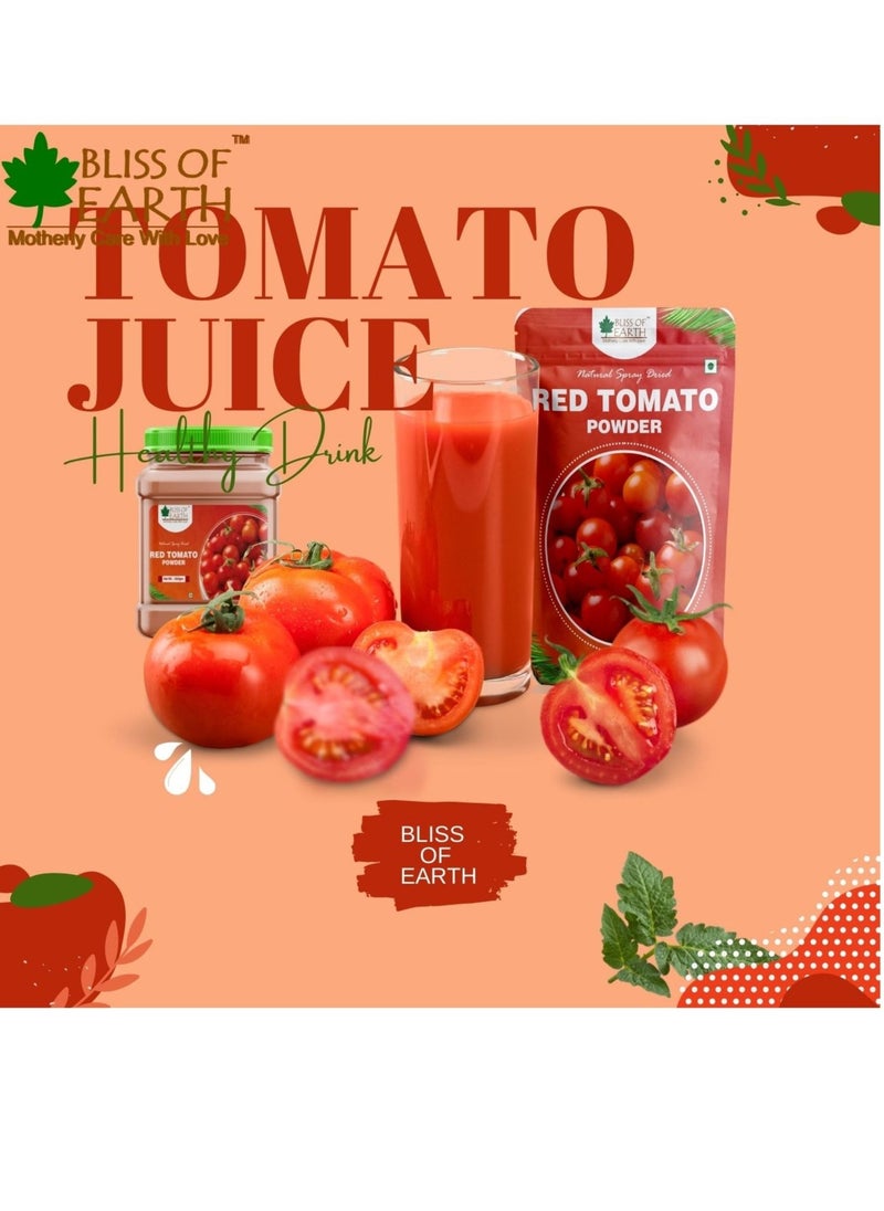 BLISS OF EARTH Natural Spray Dried Tomato Powder 500gm Best for Instant Tomato juice and tomato soup  - Image 2