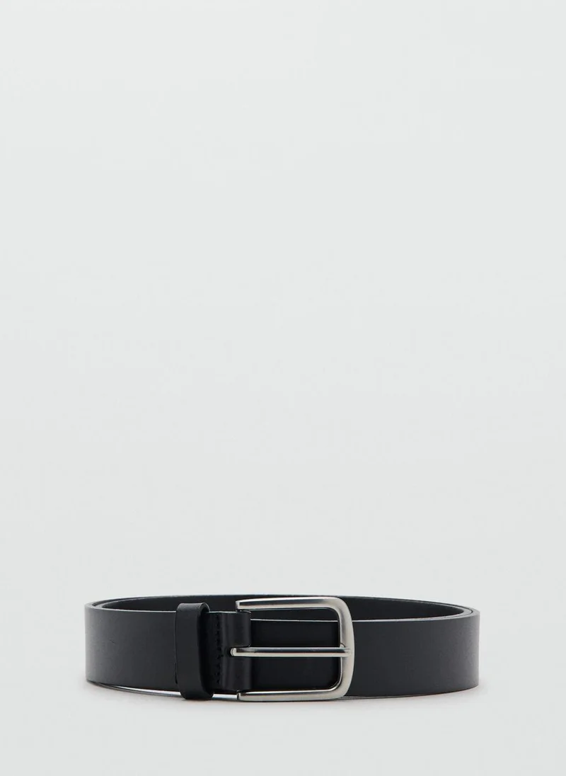 Buckle leather belt