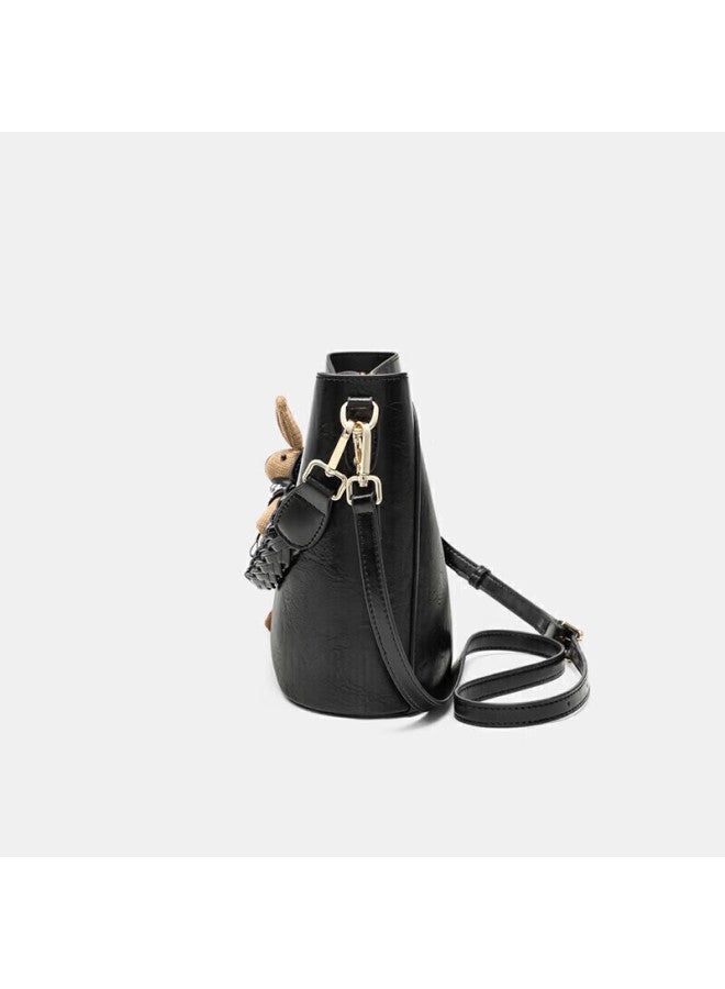 Yuyula Leather Handbag, Women's Crossbody Bucket Bag, Commuter Luxury Shoulder Bag, Birthday And New Year Gift For Girlfriend - Image 2