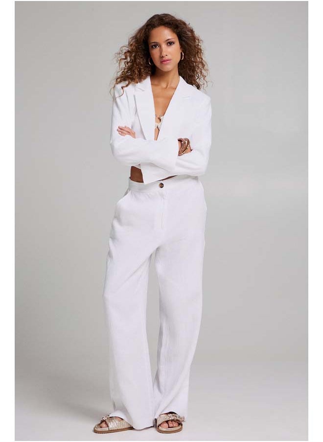 BSB - Linen crop blazer - Image 1