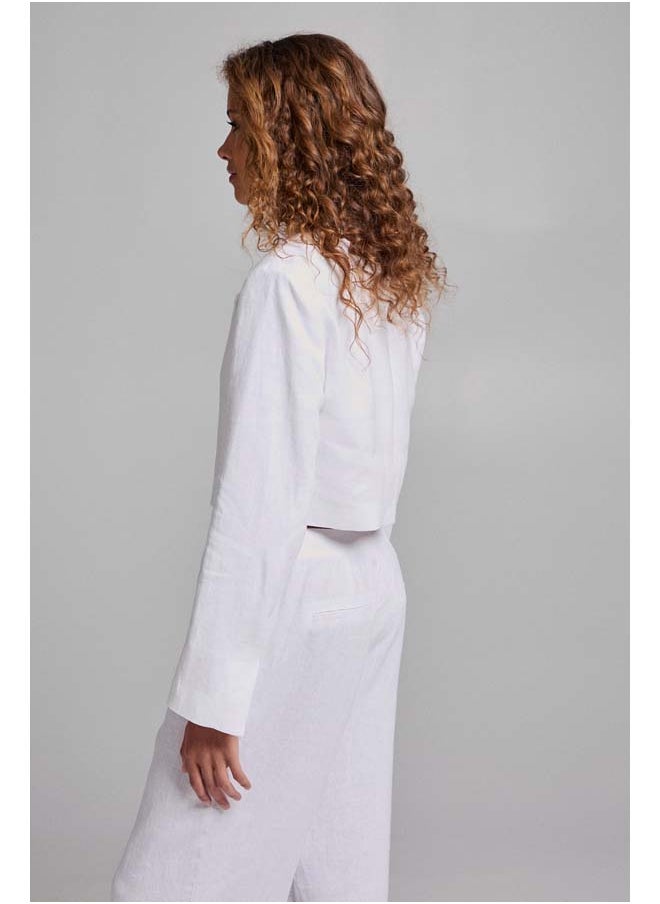BSB - Linen crop blazer - Image 1