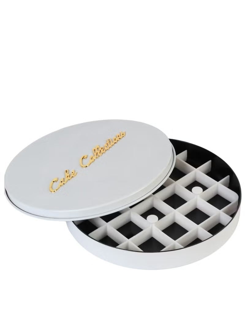 PHISMA Dessert baking box, non-stick cake container, cake box with dividers - round, pure white. - Image 5