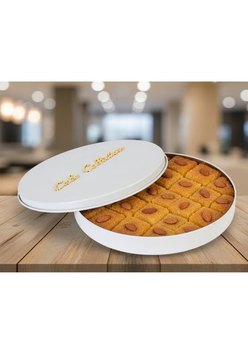 PHISMA Dessert baking box, non-stick cake container, cake box with dividers - round, pure white. - Image 3