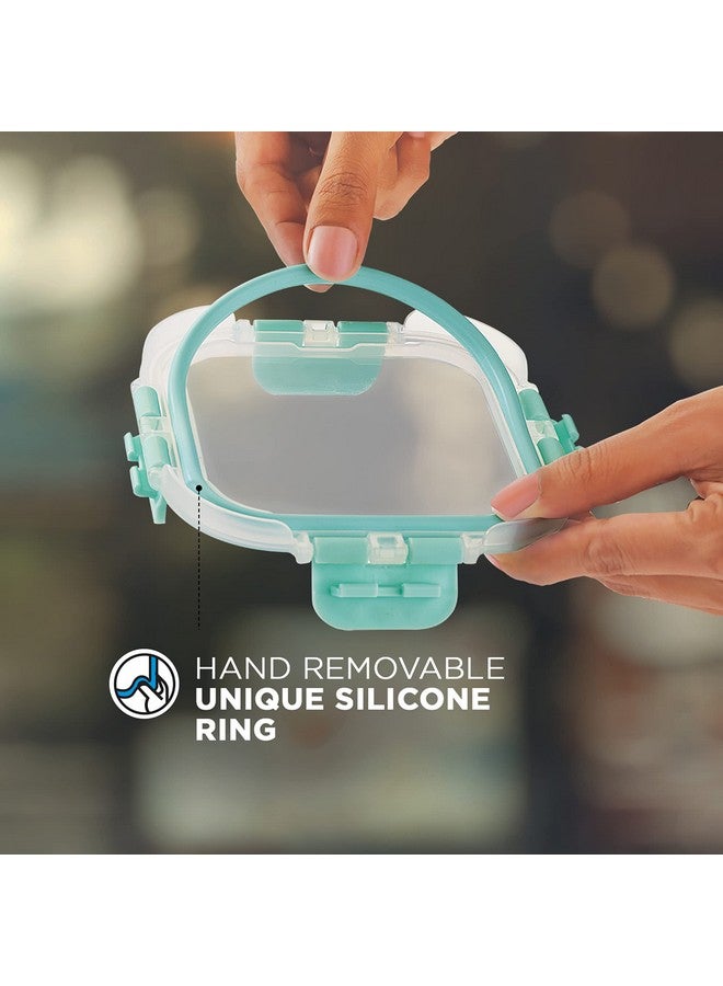 Allo FoodSafe Compartment Glass Lunch Box with Break Free Lock, Microwave Safe, Borosilicate Glass Container with Partition Divider, Office Tiffin with Cocoa Brown Bag, 1000ml, Rectangle - Image 5