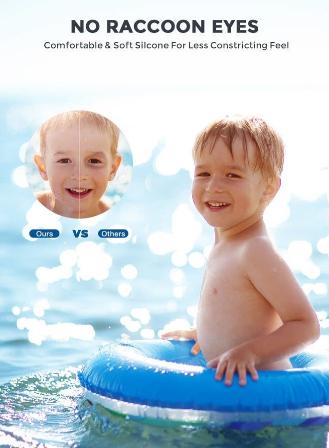 OMID Kids Swim Goggles, 2 Packs Comfortable Polarized Swimming Goggles Age 6-14 One Size - Image 3