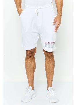 Gazzarrini Men Printed Side Pocket Bermuda Shorts, White  - Image 1