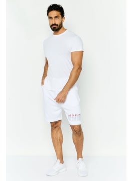 Gazzarrini Men Printed Side Pocket Bermuda Shorts, White  - Image 4