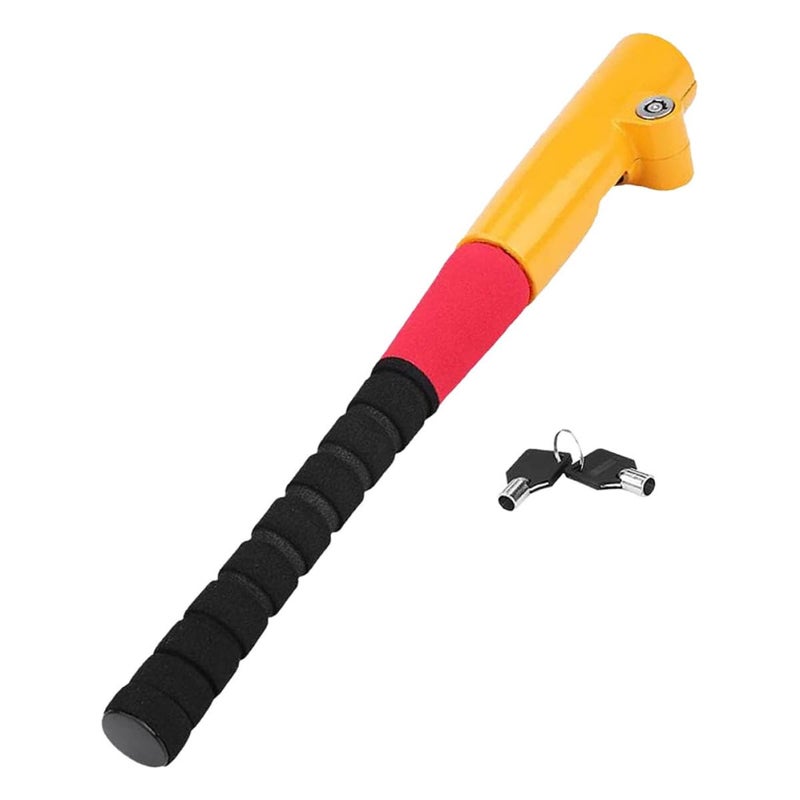 Adjustable Telescopic Car Steering Wheel Lock Anti Theft Security Device Cone Key - Image 2