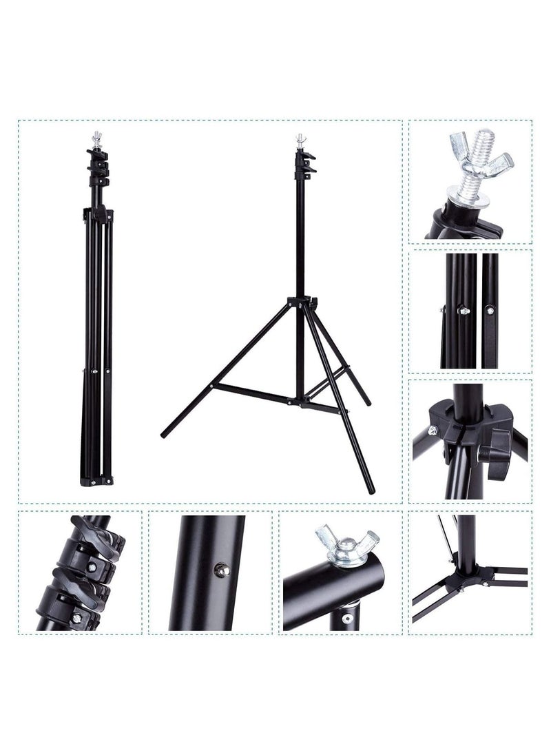 Cool Baby - COOLBABY  Backdrop Support System Kit with Carry Bag for Photography Photo Video Studio (2m*2m Background Stand+Background Screen) - Image 1