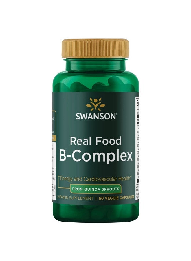Swanson Real Food Vitamin B-Complex 60 Veg Capsules - Image 1