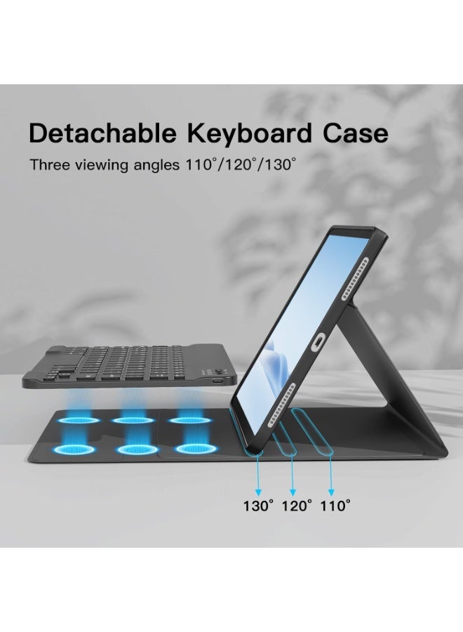 آرترابيت حافظة لوحة مفاتيح باللغتين العربية والإنجليزية مع ماوس لجهاز Honor Pad X9a مقاس 11.5 بوصة (طراز 2025)، قابلة للفصل ومغناطيسية وقابلة لإعادة الشحن، غطاء حافظة لوحة مفاتيح بلوتوث مع ماوس بلوتوث لاسلكي - Image 3