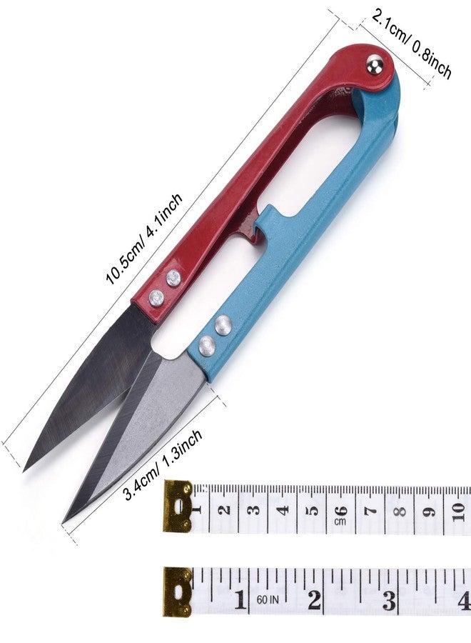 ESHATO 12 Pack Sewing Scissors for Fabric, 4.1inch Mini Small Snips Trimming Nipper, Yarn Thread Craft Scissors Cutters, Great for Office Home School Stitch DIY Supplies - Image 2