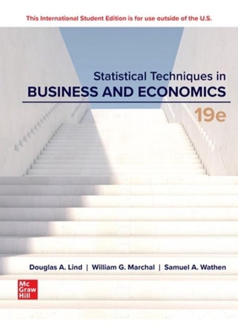 STATISTICAL TECHNIQUES IN BUSINESS AND ECONOMICS