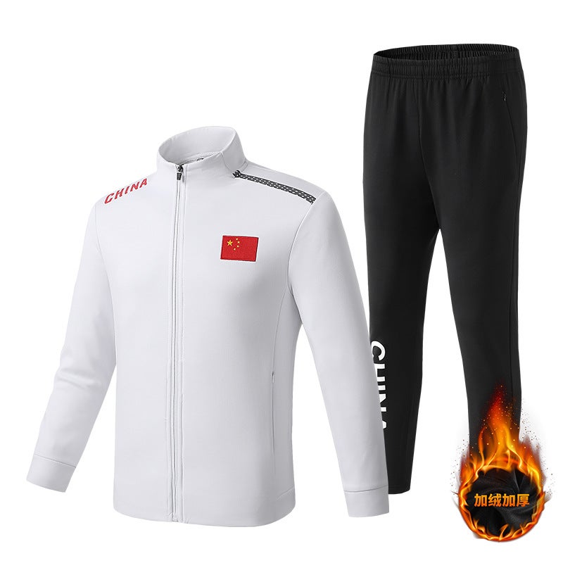 Velvet Thickened Sportswear Suit National Team Training Suit For Boys And Girls Taekwondo Wushu Sanda Clothing - Image 4