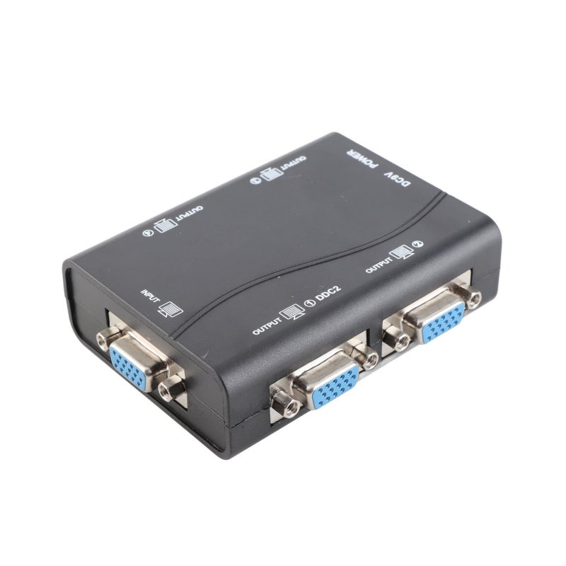 1 In 4 Out VGA Splitter 1080P Gold Plated HD Video Splitter - 4 Port Monitor Screen Distributer with ABS Shell for Long Distance Transmission - Image 5