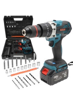 Bonai 118VF Lithium Electric Drill - Powerful 80-150Nm, 1/2" Chuck, 25 Attachments, LED Light, Variable Speed - pzsku/Z68BE362240D85FF69B7AZ/45/_/1700491269/f8e1ffcf-ee19-49c1-9eb6-53db03c88f5a