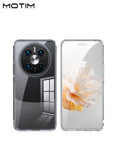 موتيم غطاء هاتف Huawei Mate 60 Pro شفاف كريستالي شفاف، غطاء هاتف رفيع للغاية ورفيع للغاية، غطاء هاتف من مادة TPU الصلبة الخلفية مضاد للصدمات ومضاد للخدوش  - Image 1