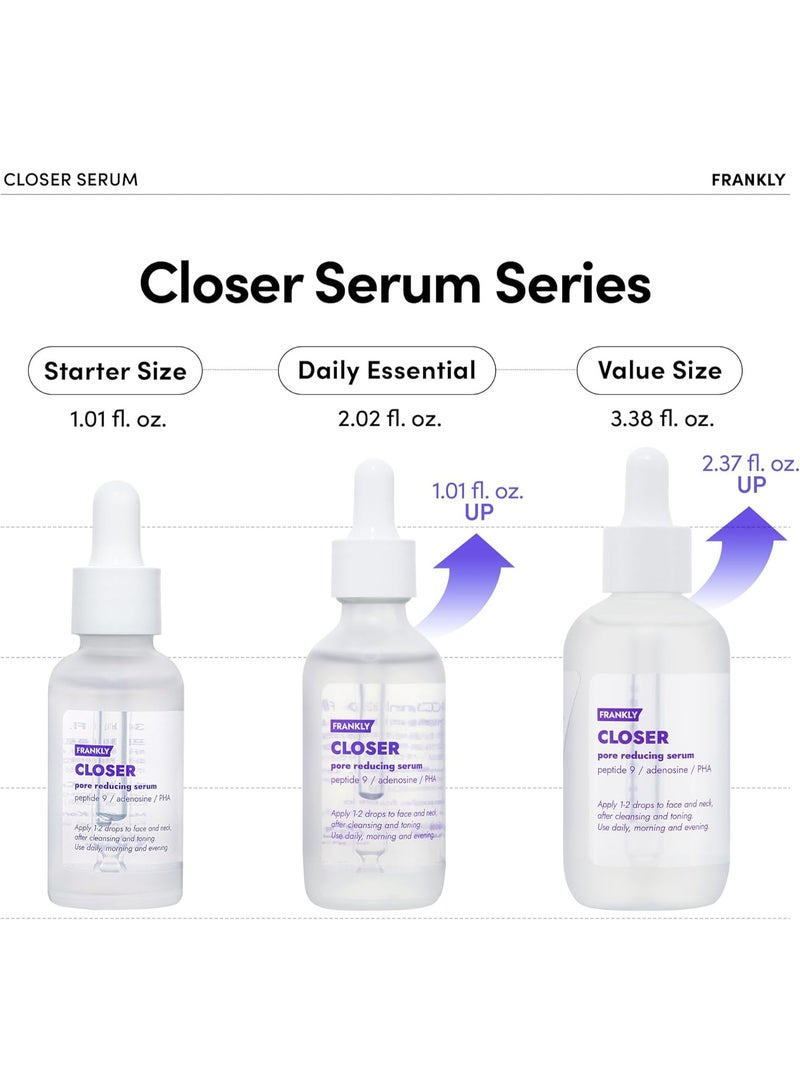 Frankly Closer Serum - 9 Peptides & Vegan Collagen, Pore Minimizer & Anti-Aging | 30ml - Image 2