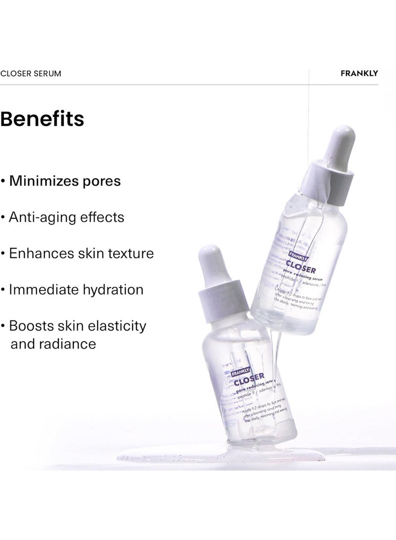 Frankly Closer Serum - 9 Peptides & Vegan Collagen, Pore Minimizer & Anti-Aging | 30ml - Image 5