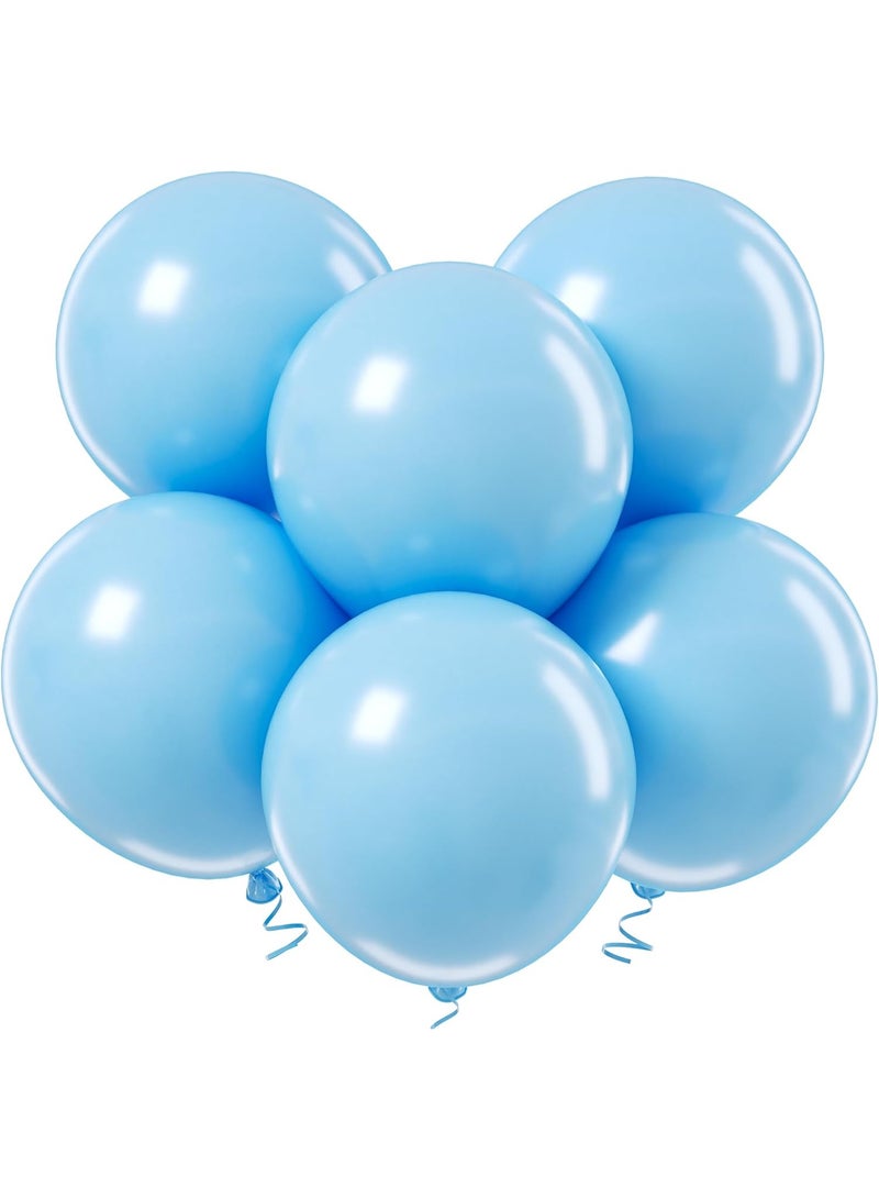 8-pieces (18 Inches) light blue latex party industry-grade balloon sets for all occasions, parties, and gatherings. - Image 1