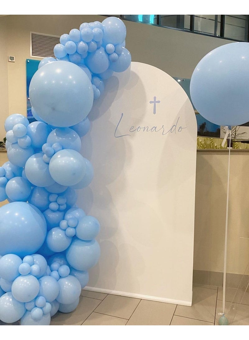 8-pieces (18 Inches) light blue latex party industry-grade balloon sets for all occasions, parties, and gatherings. - Image 4