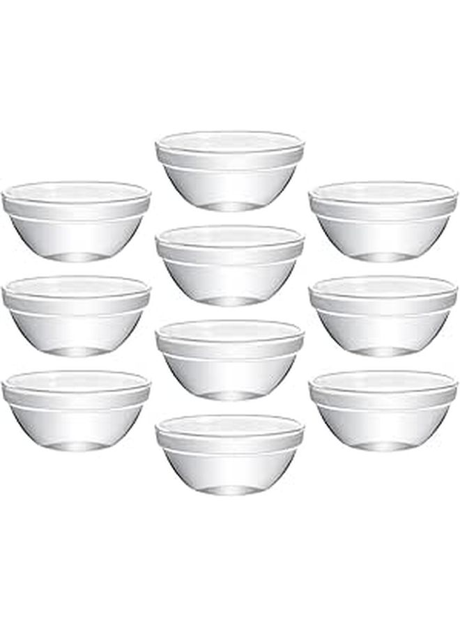 10pcs Large Heat Resistant Glass Bowls for Salad Noodles Dessert Kitchen Party Serving - Image 1
