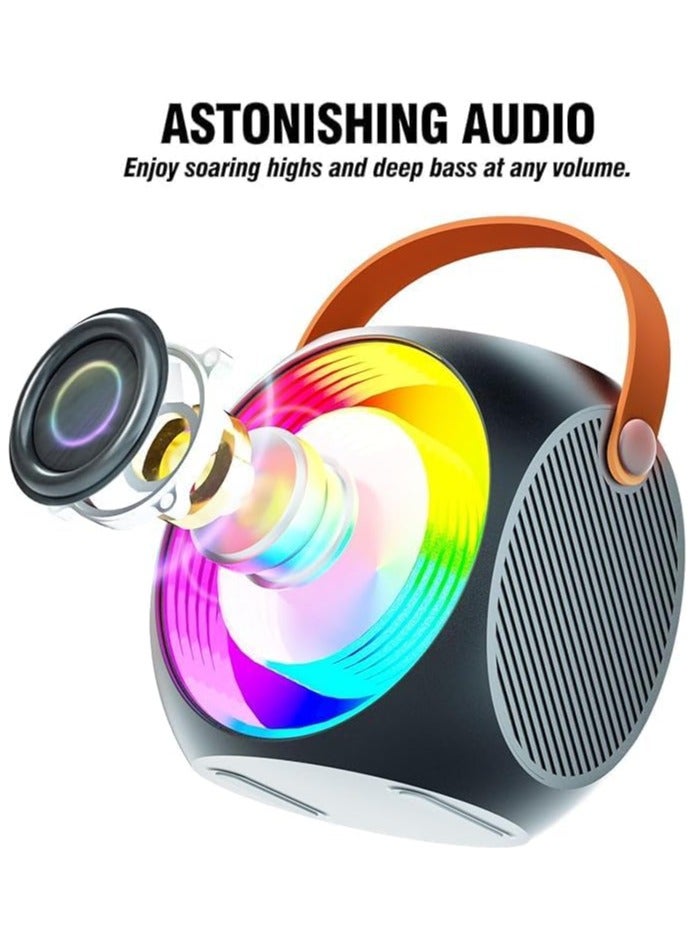 All-In-One Karaoke Machine – Bluetooth Speaker with UHF Wireless Microphones and Disco Ball LED Lights - Image 4