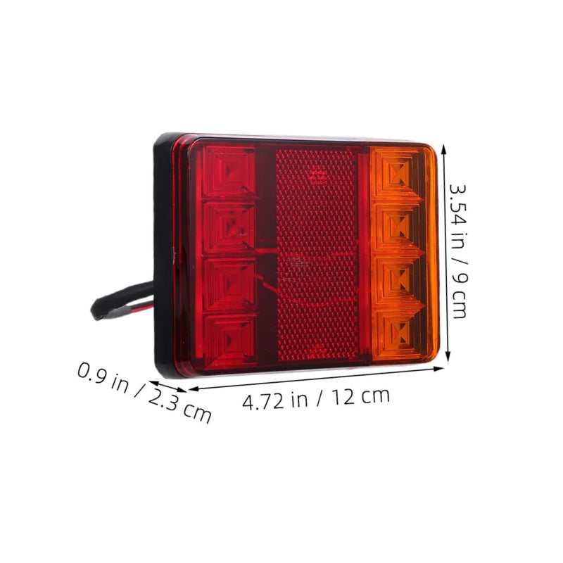2pc LED Trailer Tail Light High Illumination Rear Signal for Truck Boat Auto - Image 3